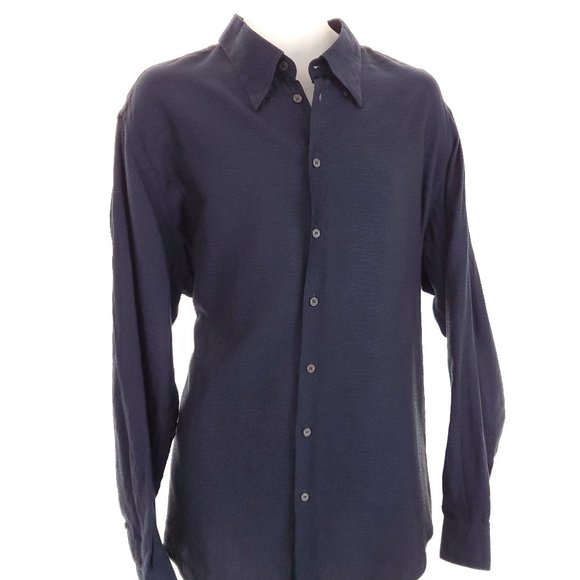 17 1/2 XL VTG VERCACE V2 ALL Over Print Mens Shirt - Picture 4 of 16